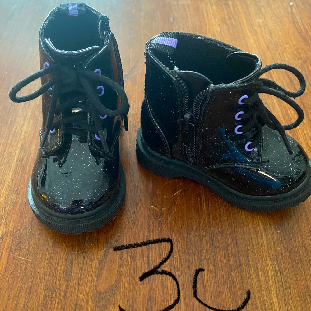 Wonder Nation glitter baby booties -3C